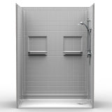 60" x 34" Roll In Shower | Barrier Free Shower | DIY Shower Kit