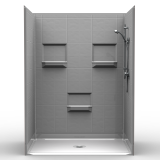 60" x 48" Barrier Free Shower Package | Handicap from Showers4Less