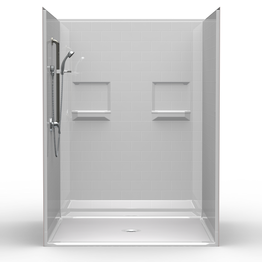 60" x 60" Barrier Free Shower Package from Showers4Less