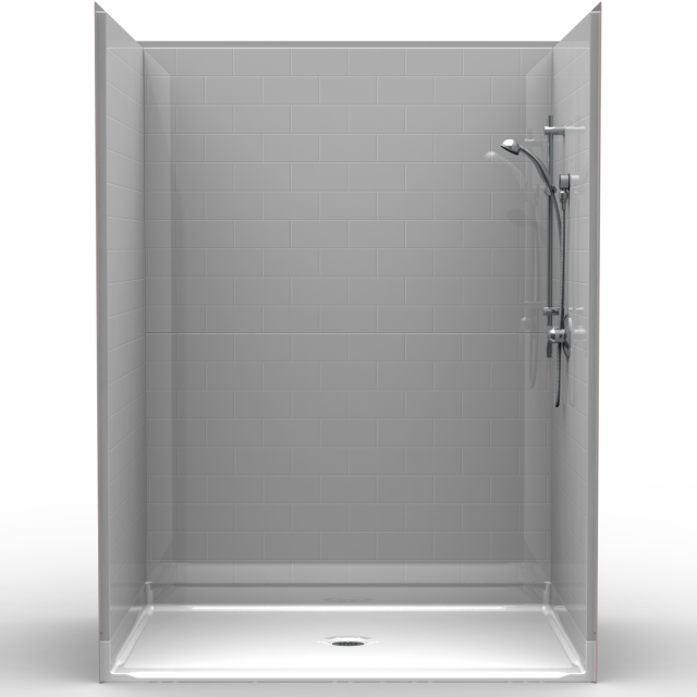 72" x 48" Roll In Shower | Large Walk In Shower | Bariatric Shower Stall